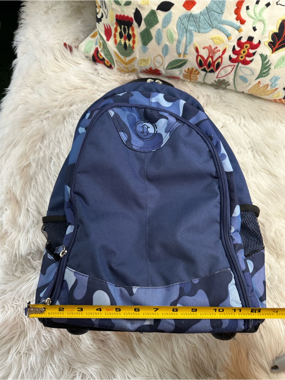 M-88 • Blue Camouflage Rolling Backpack - Picture 5 of 15